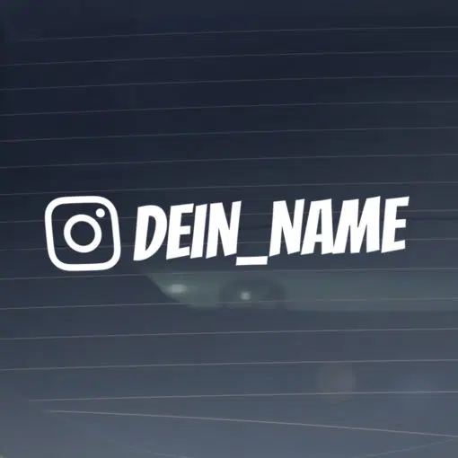 Instagram Aufkleber mit Profilname