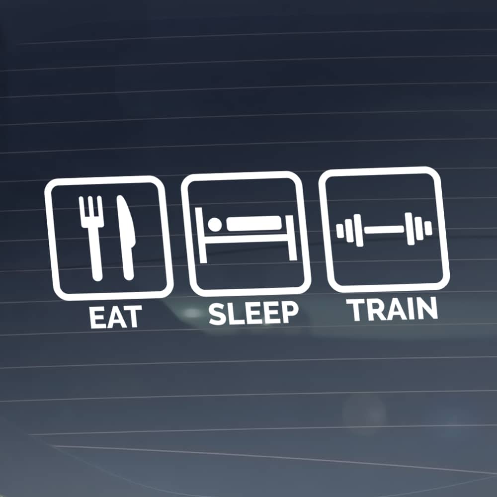 Eat Sleep Train Stickerplot